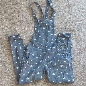 Hollister Grey Boho Print Overalls